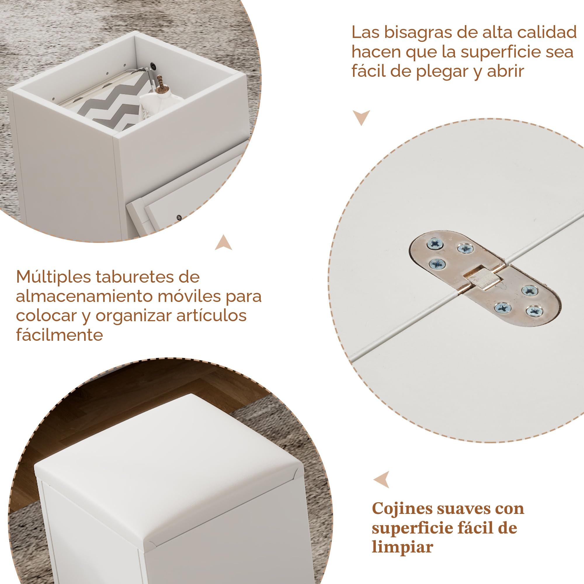 Mesa de centro multifuncional elevable: el escritorio puede abrir 2 mesas, color blanco, gran capacidad, muebles modernos de salón, oficina, mesa de comedor, 100 x 100 x 63,5 (largo x ancho x alto)