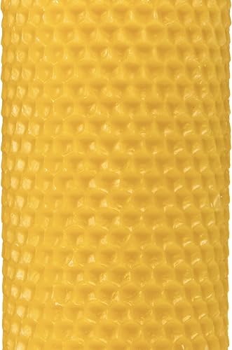 Miniatura 5 de Alternative Imagination Vela de pilar de cera de abeja 100% pura (2 x 5 pulgadas), 55 horas, diseño hexagonal, vertida a mano