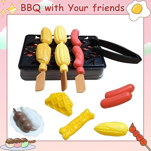 Miniatura 6 de 61Pcs Accesorios de juguete de cocina para niños (rojo)