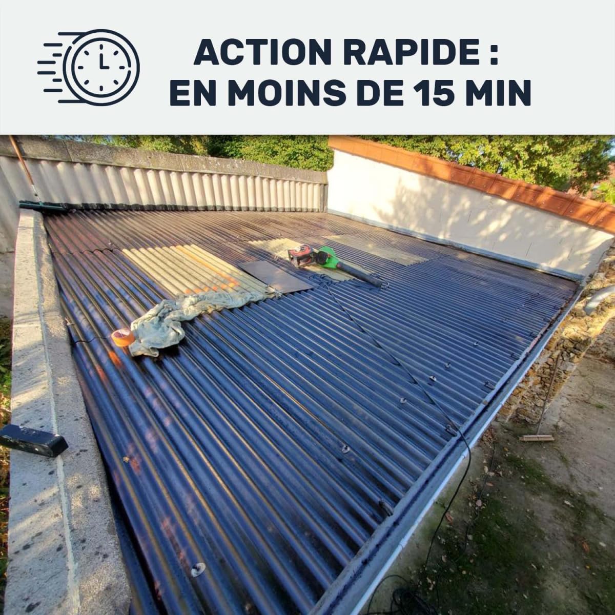 Convertisseur de rouille, Stop rouille | Produit de traitement antirouille curatif | Agit sur le métal en 15 minutes : Métal Pro - 1 L - ARCANE INDUSTRIES