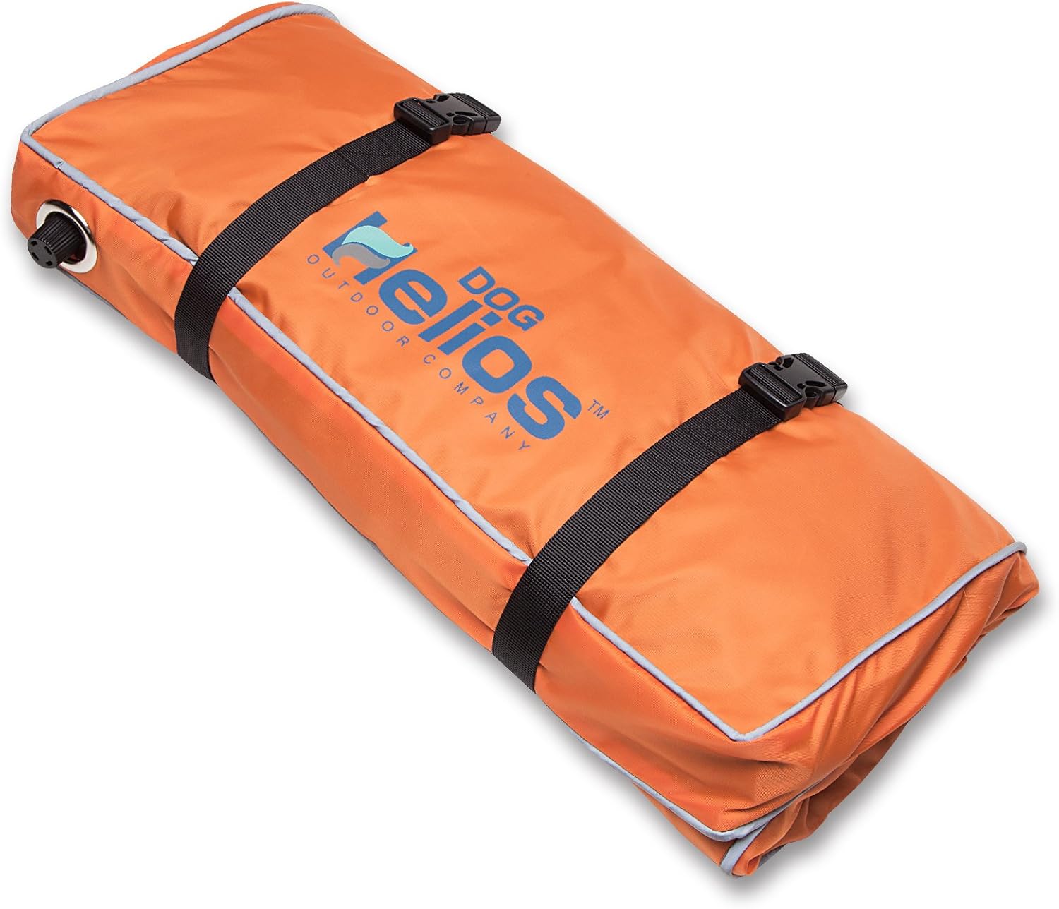 DOGHELIOS 'Aero-Inflatable' Folding Outdoor Camping Sporty Fashion Travel Waterproof Inflatable Pet Dog Bed Mat Lounge, Small, Orange