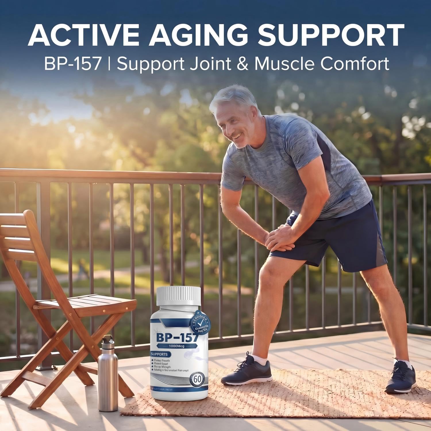 BPC 157 Peptide Capsules 1000Mcg, Support Muscle Growth, Tissue Repair, Strength, and Promote Digestive and Overall Health. Total 120 Capsules - 2 Bottle — view 7