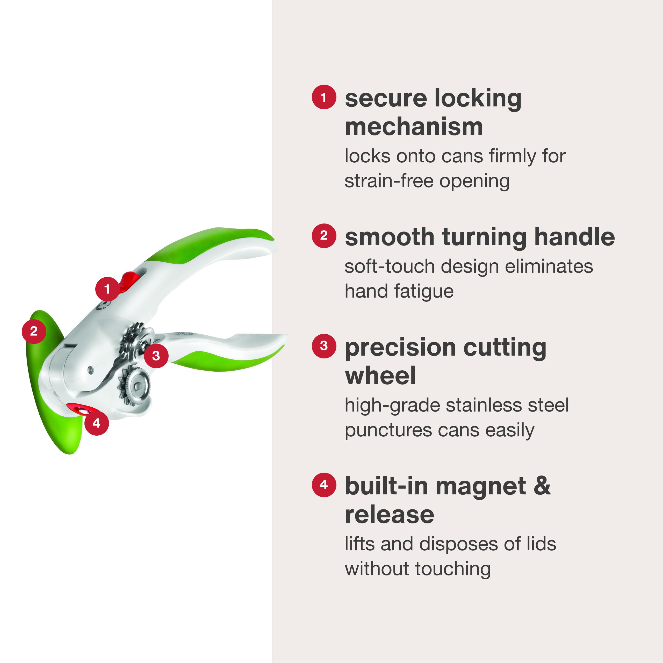 ★Hiyon★新品未使用★スフリールセット Amazon.com: Zyliss Lock N' Lift Manual Can Opener with Lid Lifter