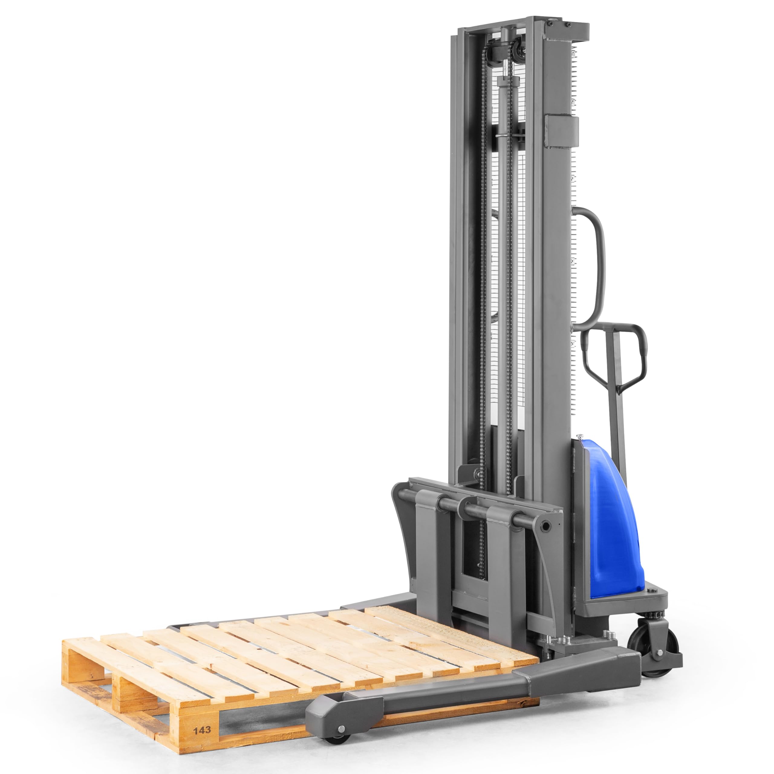 Pallit Carrello elevatore semi-elettrico WIDE-E | carreggiata larga | altezza di sollevamento 3000 mm | portata 1500 kg