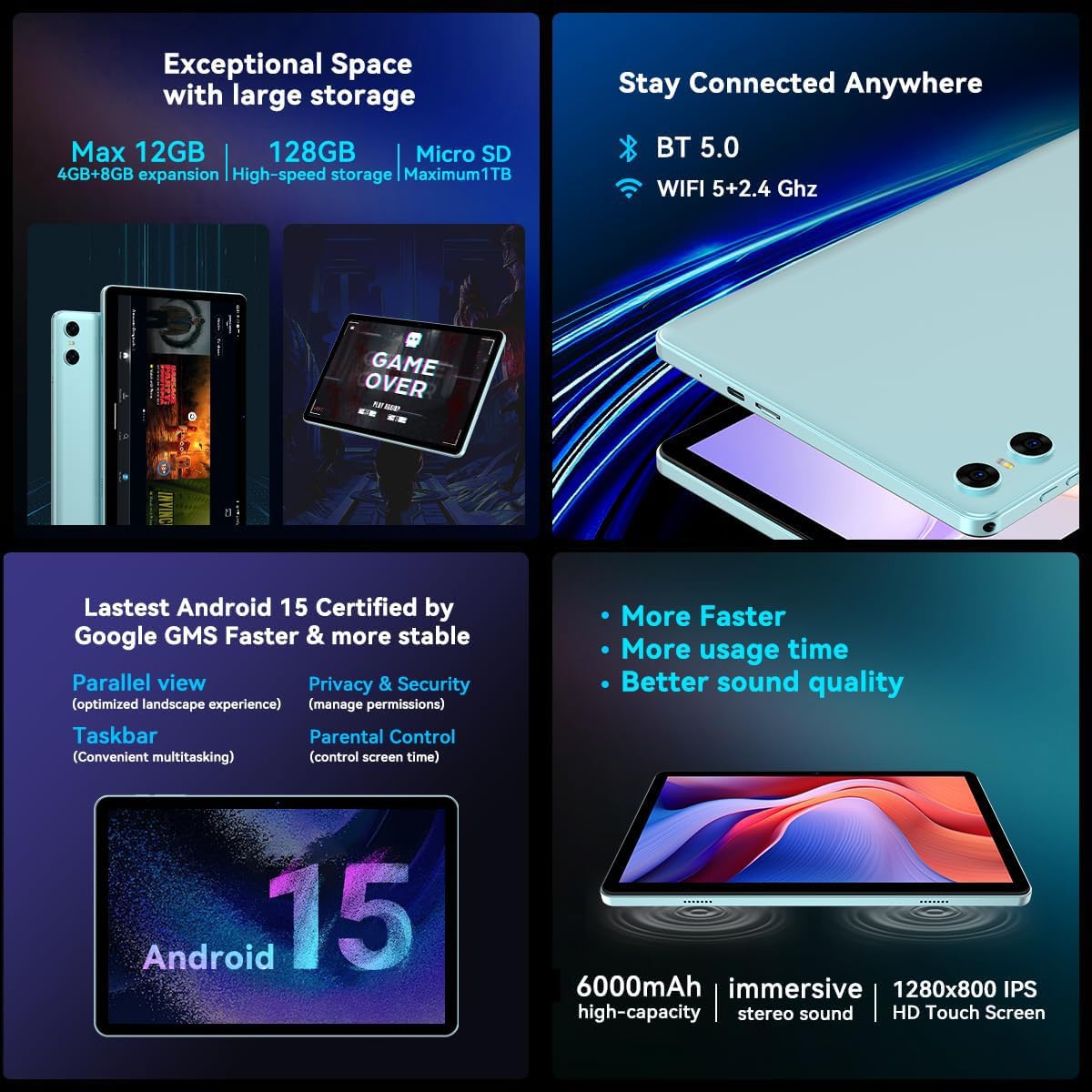 Amazon.co.jp: SVITOO Android 15 タブレット 10インチタブレット P10