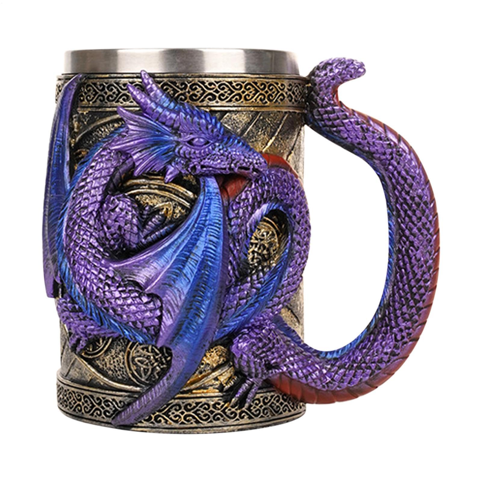 Generico Dragon Mug,Boccale Birra Medievale 3D con Design di Drago