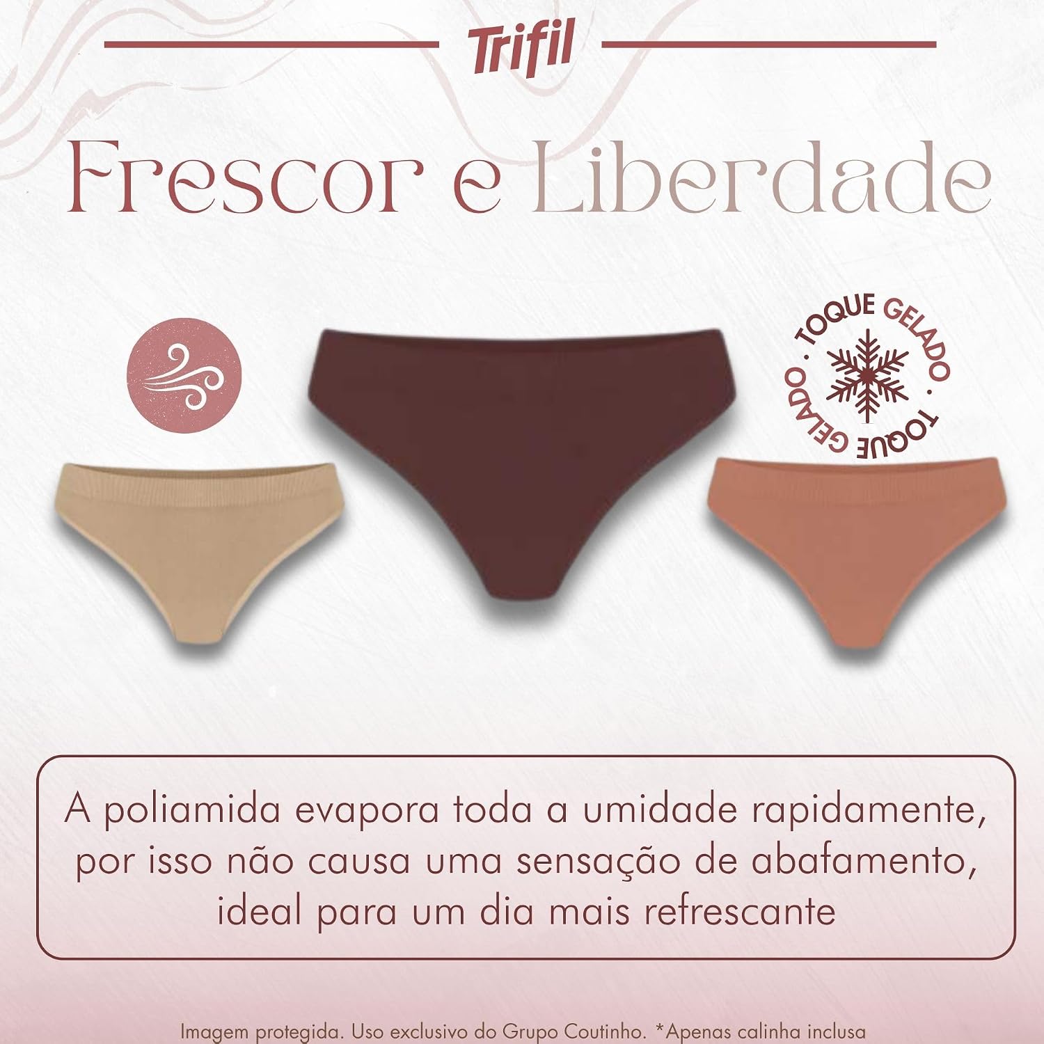 Kit 6 Calcinhas Trifil Modelo Biquíni Poliamida Forro Algodão Kit 6 Calcinhas Trifil Modelo Biquíni Poliamida Forro Algodão