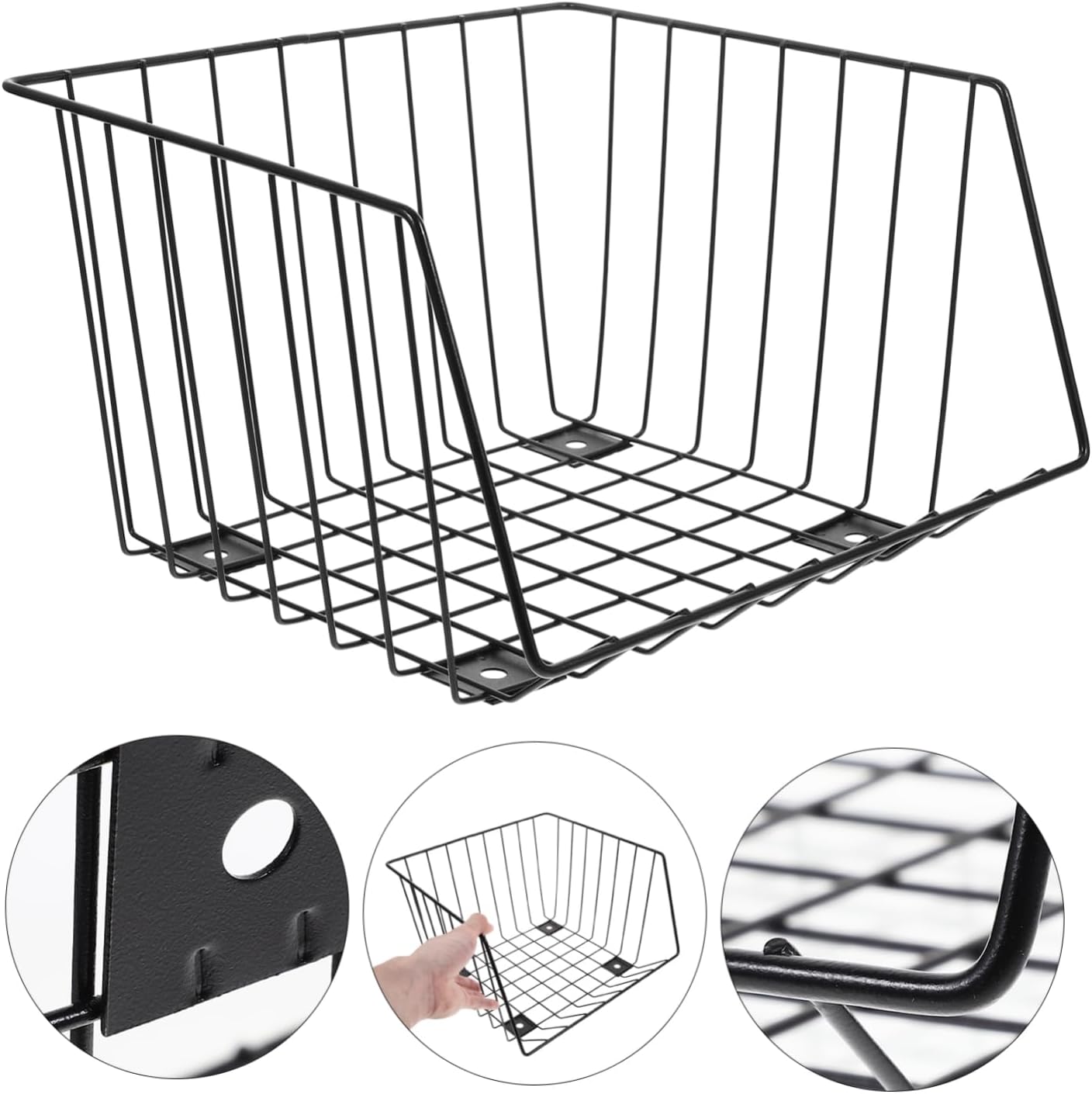 Kitchen Counter Basket Fruit Basket for Kitchen Sturdy Iron Vegetable Holder