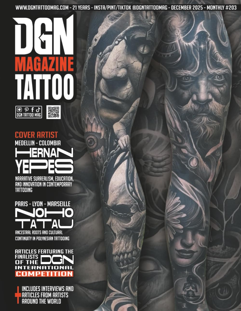 DGN Tattoo Magazine - Hernan Yepes - Issue #203