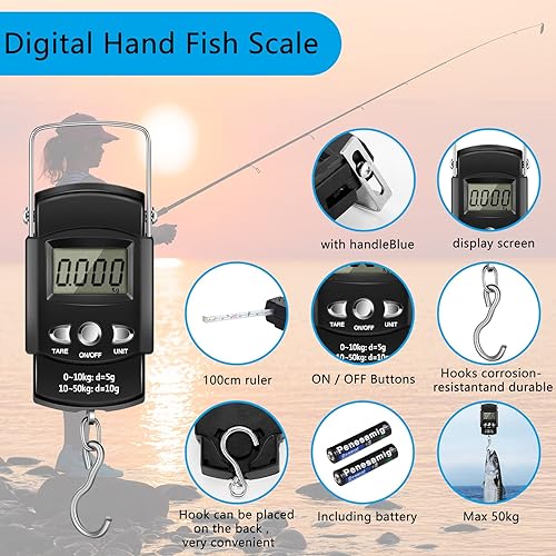 Miniatura 5 de Sosation Kit de herramientas de pesca de 134 piezas, equipo y equipo de pesca, alicates de pesca, herramienta removedor de anzuelos, juego de pinzas