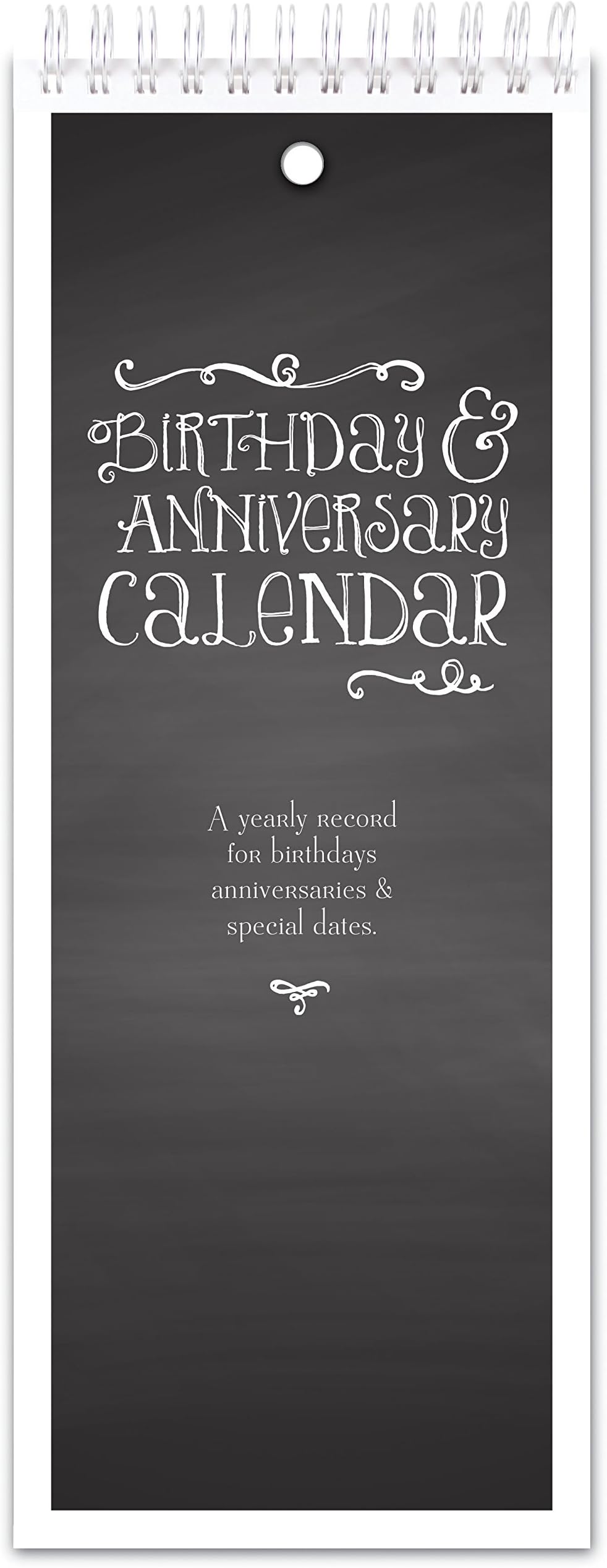Chalkboard Style Perpetual Birthday & Anniversary Calendar