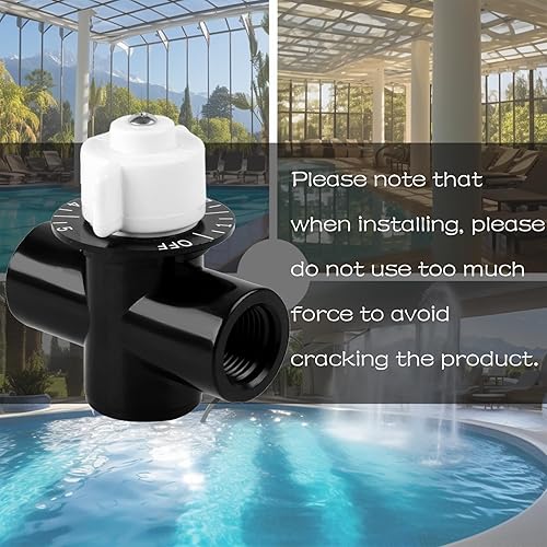 Miniatura 5 de R172086 Válvula de control, válvula de cloro de 1/2 pulgada compatible con Pentair Rainbow 320, 322, 300-29X cloro/bromo piscina y spa alimentador