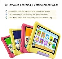 Vista 3 de Tabletas Android 15 – Tableta para niños de 10 pulgadas con funda, Octa-Core, 8 GB+64 GB de almacenamiento (expandible a 1 TB), cámara dual