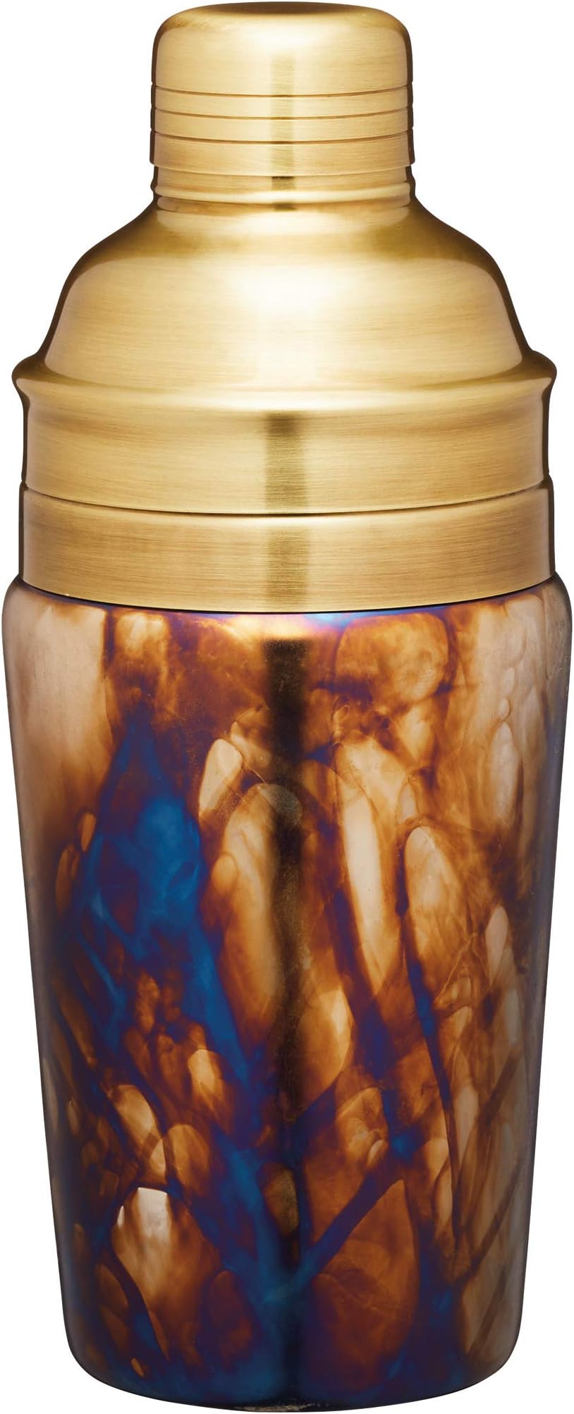 BCCSMERCGLS Mercurial Cocktail Shaker Set with Zinc Fired Finish, Glass, 700 ml, Multi-Colour