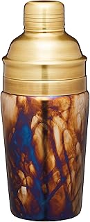 Bar Craft BCCSMERCGLS Mercurial Shaker Set with Zinc Fired, 700 milliliters, Glass, Agitatore per Cocktail Mercury Finish