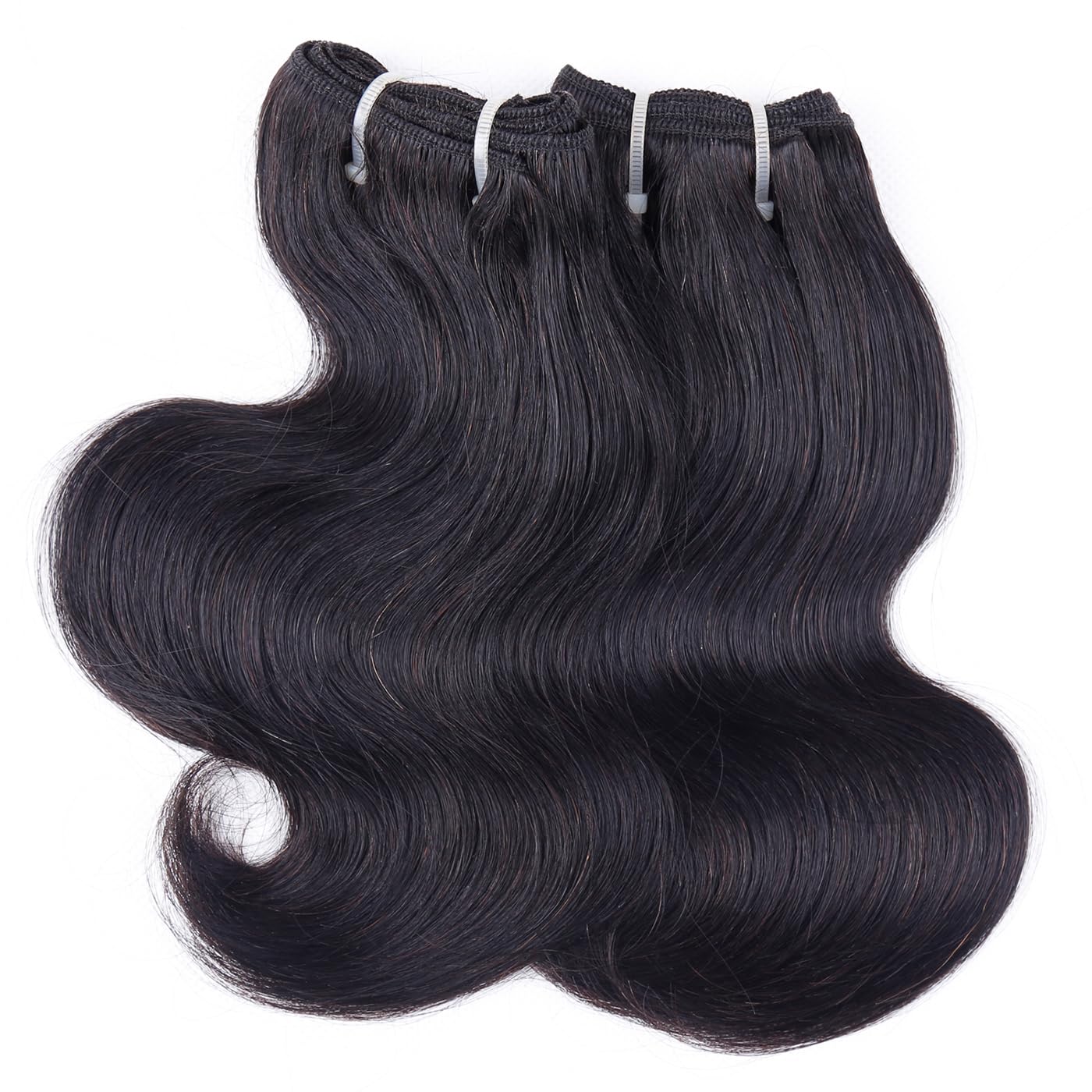 Body Wave Bundles Human Hair 10 Inch 12A Human Hair Bundles 100% Unprocessed Brazilian Virgin Hair Quick Weave Deals Extensions Natural Black Color (10 10 10,3pcs) - Image 3