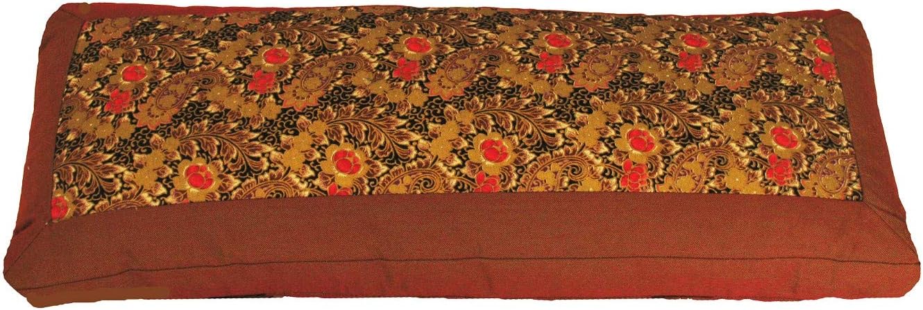 Meditation Bench Cushion Kneeling Seiza - Ikat Green
