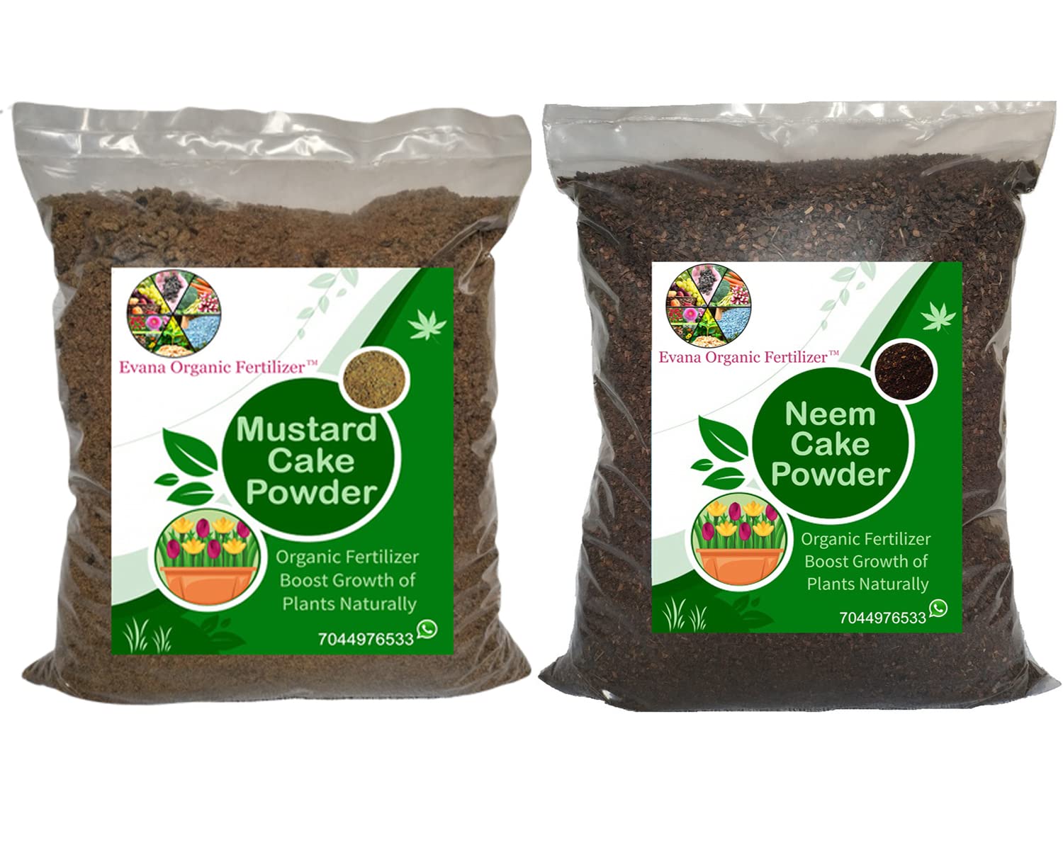 Evana Organic Fertilizer Pure and Natural Combo Pack of Neem Cake and Mustard oil Cake 500 gm each || plant foods for home gardening(Total 1 kg) (B0BY6X6PYG) Amazon Price History, Amazon Price Tracker
