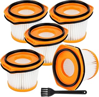 Replacement Vacuum Filter for Shark Wandvac System WS620 WS630 WS632 WS632BLBRN WS632GDBRN WS632GNBRN WS632PKBRN WS632RGBRN Replace to Part # XFFWV360-5 Pack
