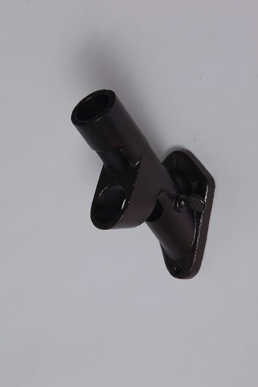 Evergreen Flag Bracket Two-Position 45 and 90 Degree | Cast Iron | Black | Hardware Incl | Outdoor Home and Garden Décor | Residential or Commercial | Wood Metal Plastic Pole - Not Included |