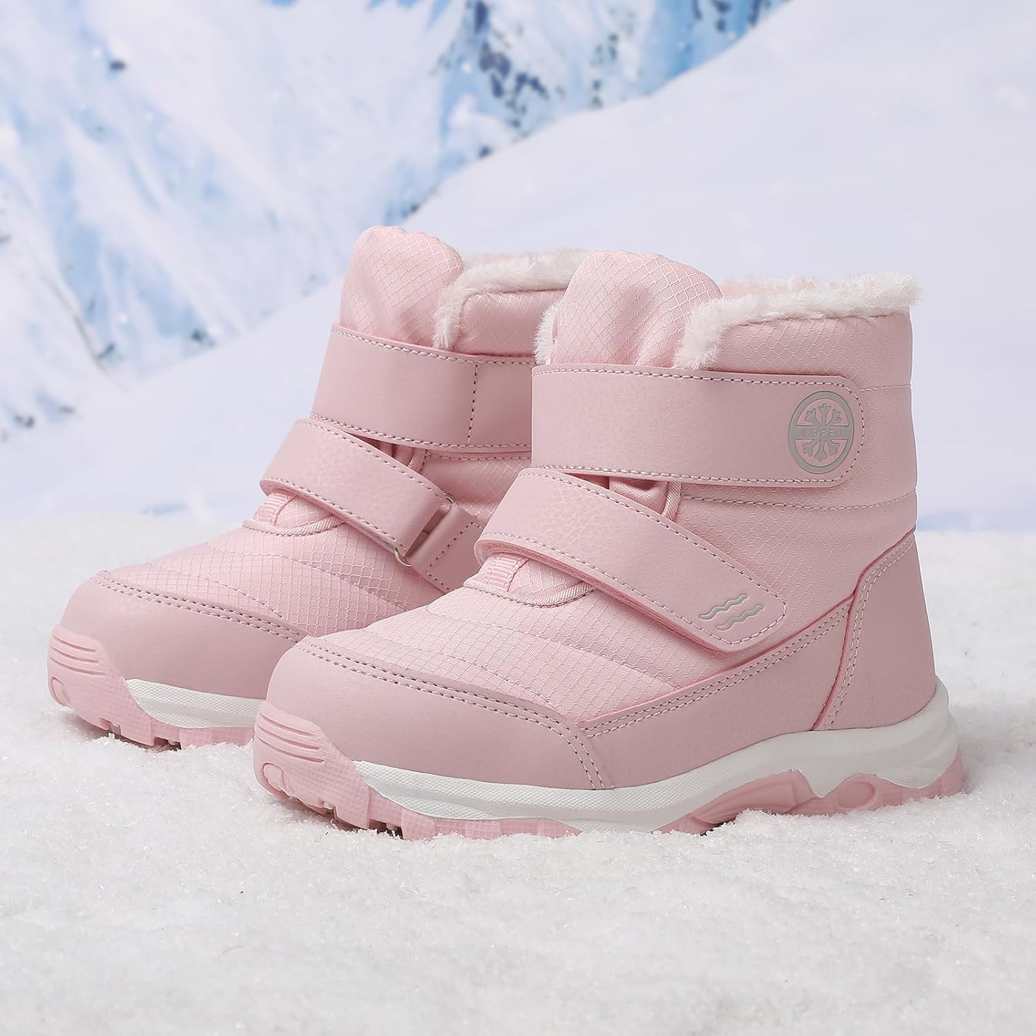 UBFEN Kids Snow Boots Boys Girls Winter Warm Waterproof Outdoor Slip Resistant Cold Weather Unisex Shoes (Toddler/Little Kid/Big Kid)