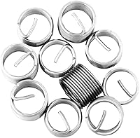 Vista 2 de OEMTOOLS 25611 Kit de reparación Fix-A-Thread de 1/2 pulgada, UNC 1/2"-13, 10 piezas de insertos de acero inoxidable, ideal para restauración