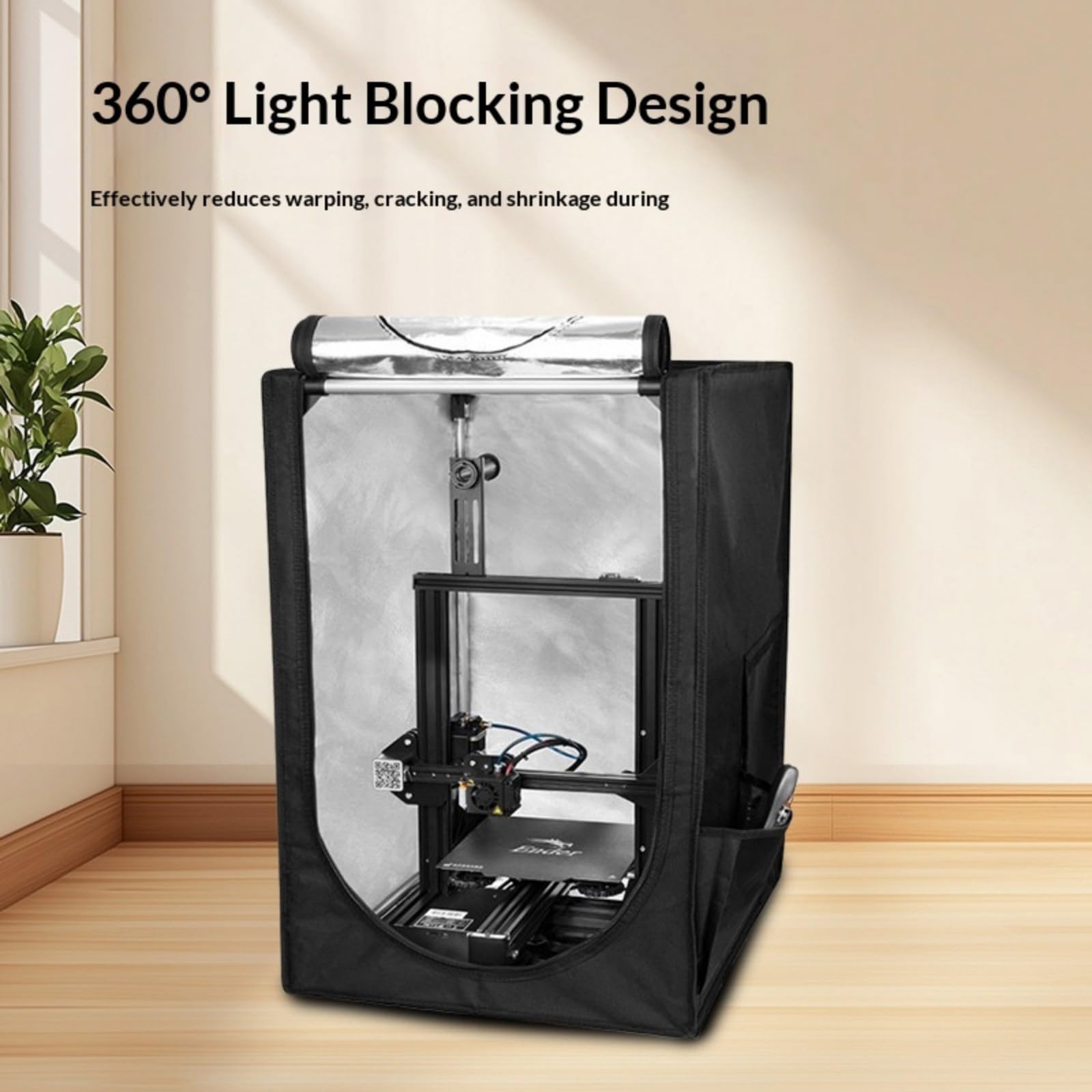 Recinzione trasportabile pieghevole della stampante 3D con lo stoccaggio dell'attrezzo 28x25.8x28" Isola Dustproofsa ignifugo