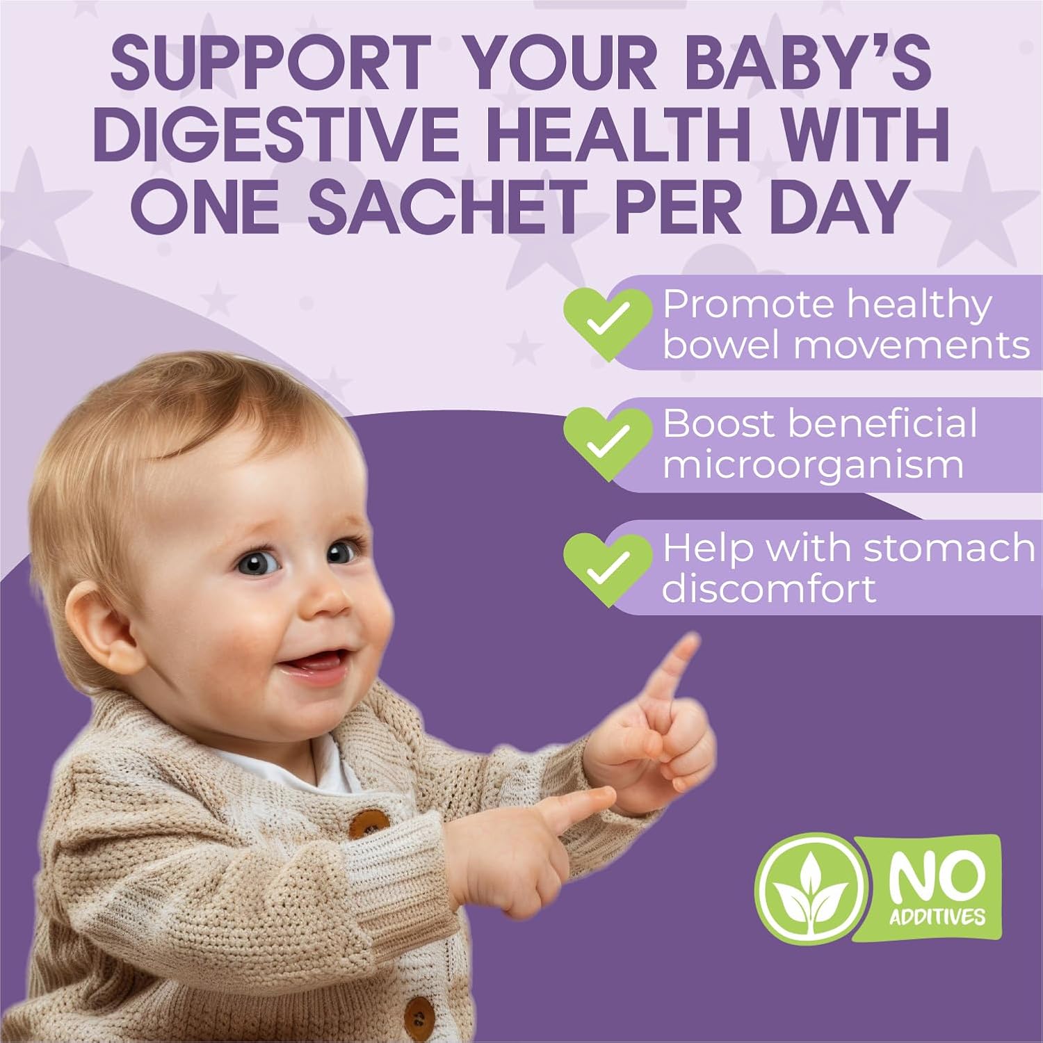 C Gut Care Probiotics Powder for Infants & Babies, Support Infant Gut Health, Easy-to-Take Powder, Age 3+ Months, Multi-Strain 3 Billion CFU, 60g (30 Packets) - 1 Month Supply - Image 3