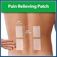 Vista 2 de Salonpas Parche para aliviar el dolor de espalda, cuello, hombros, rodilla y dolor muscular, alivio del dolor de 8 horas, 60