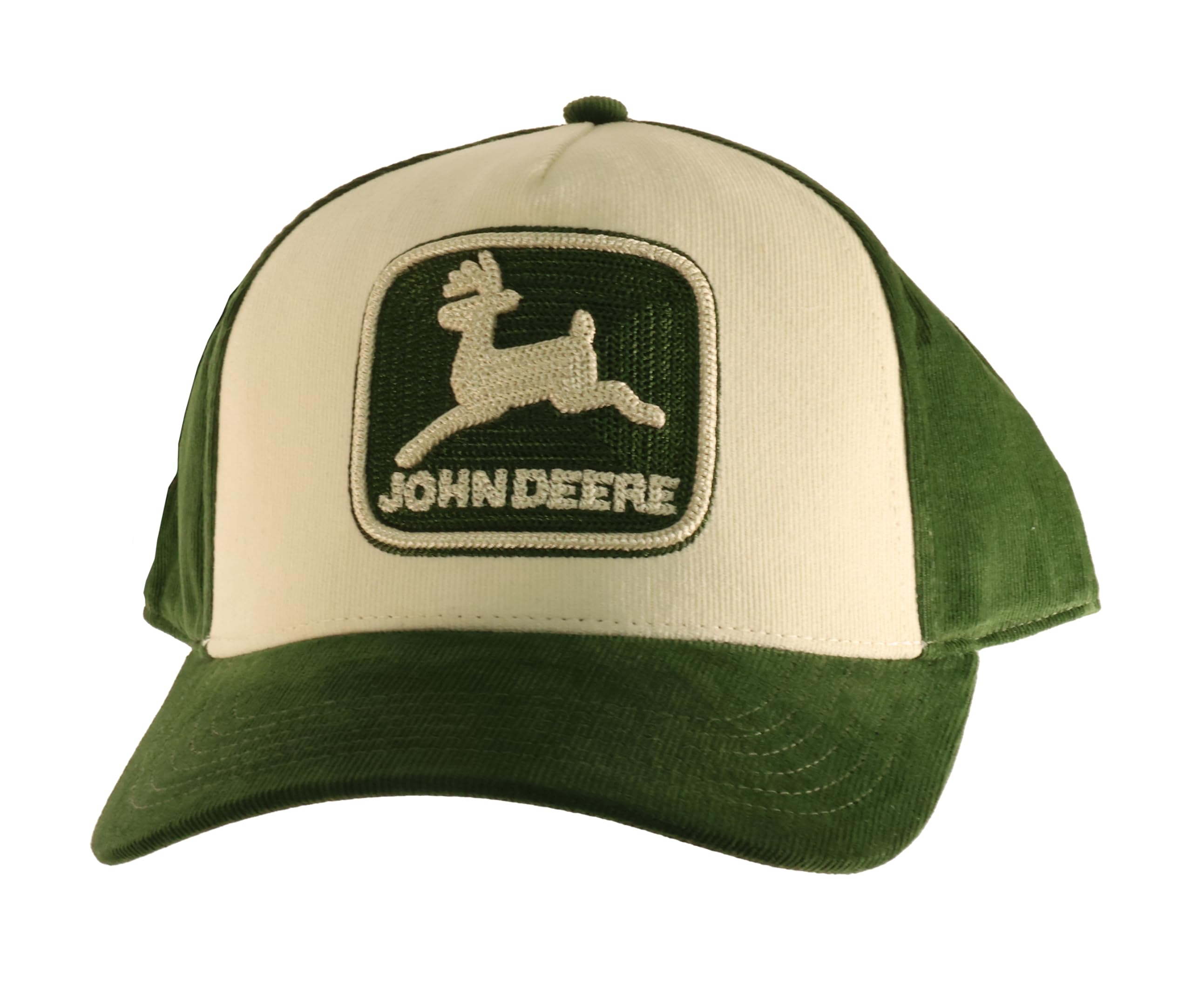 John Deere LP86101 Herren-Kappe mit erhöhtem TM-Emblem, Olivgrün