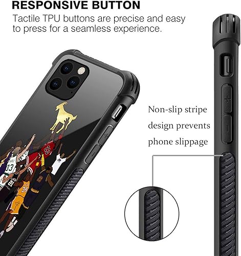 Miniatura 2 de Funda compatible con iPhone 12 Pro Max, plexiglás con patrón de cabra para niños y hombres, funda antiarañazos a prueba de golpes para iPhone 12 Pro