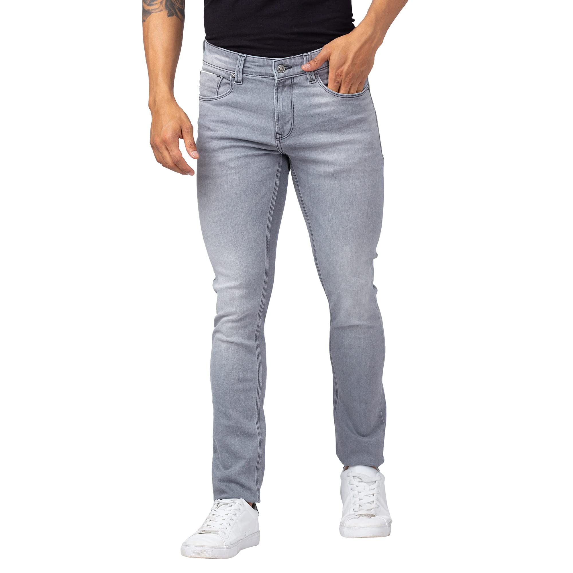 spykar Men's Slim Fit Low Rise Casual Jeans-picture-20