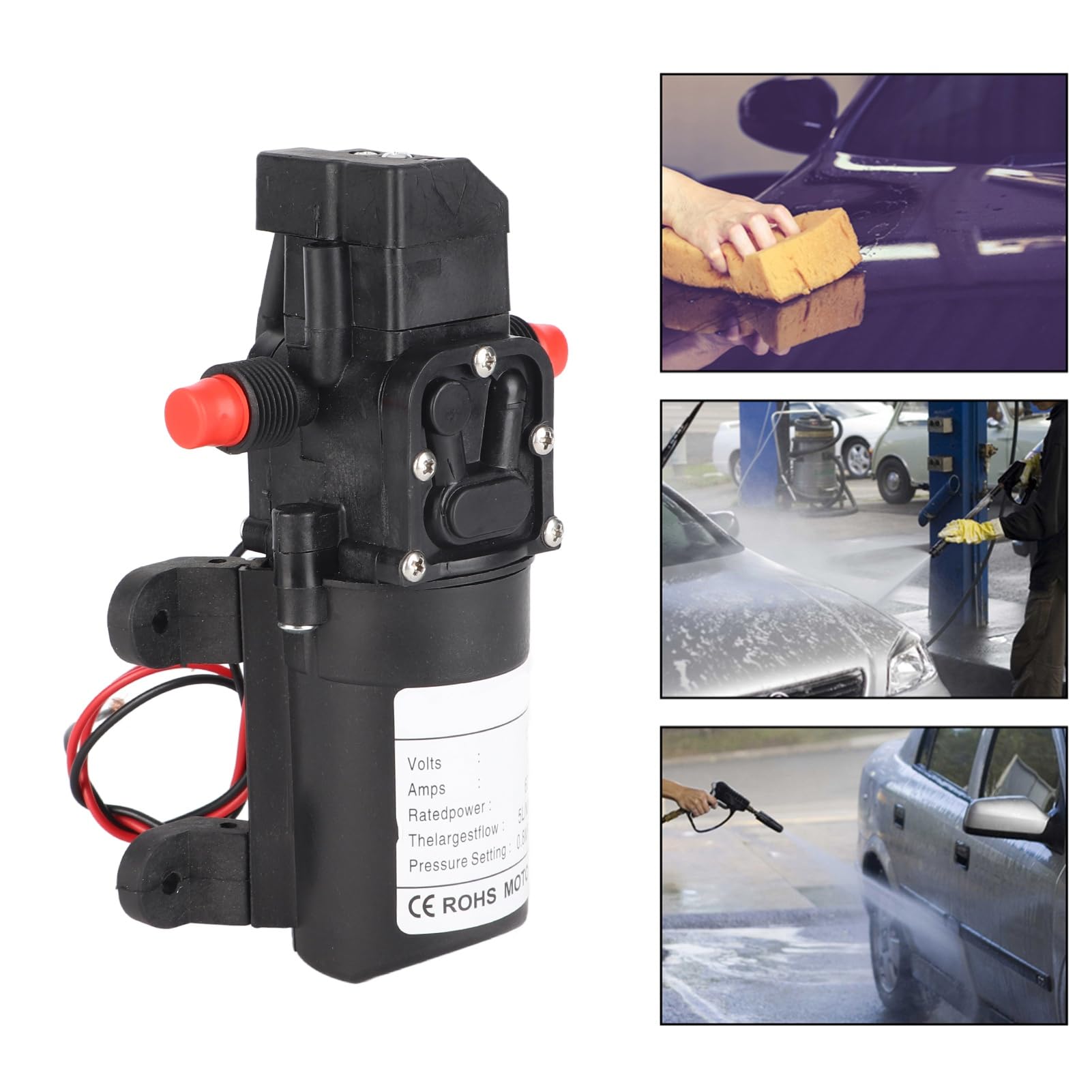 Pompe auto-amorçante, pompe de transfert de pompe à diaphragme Pompe à eau haute pression pour extérieur pour douche d'arrosage de jardin