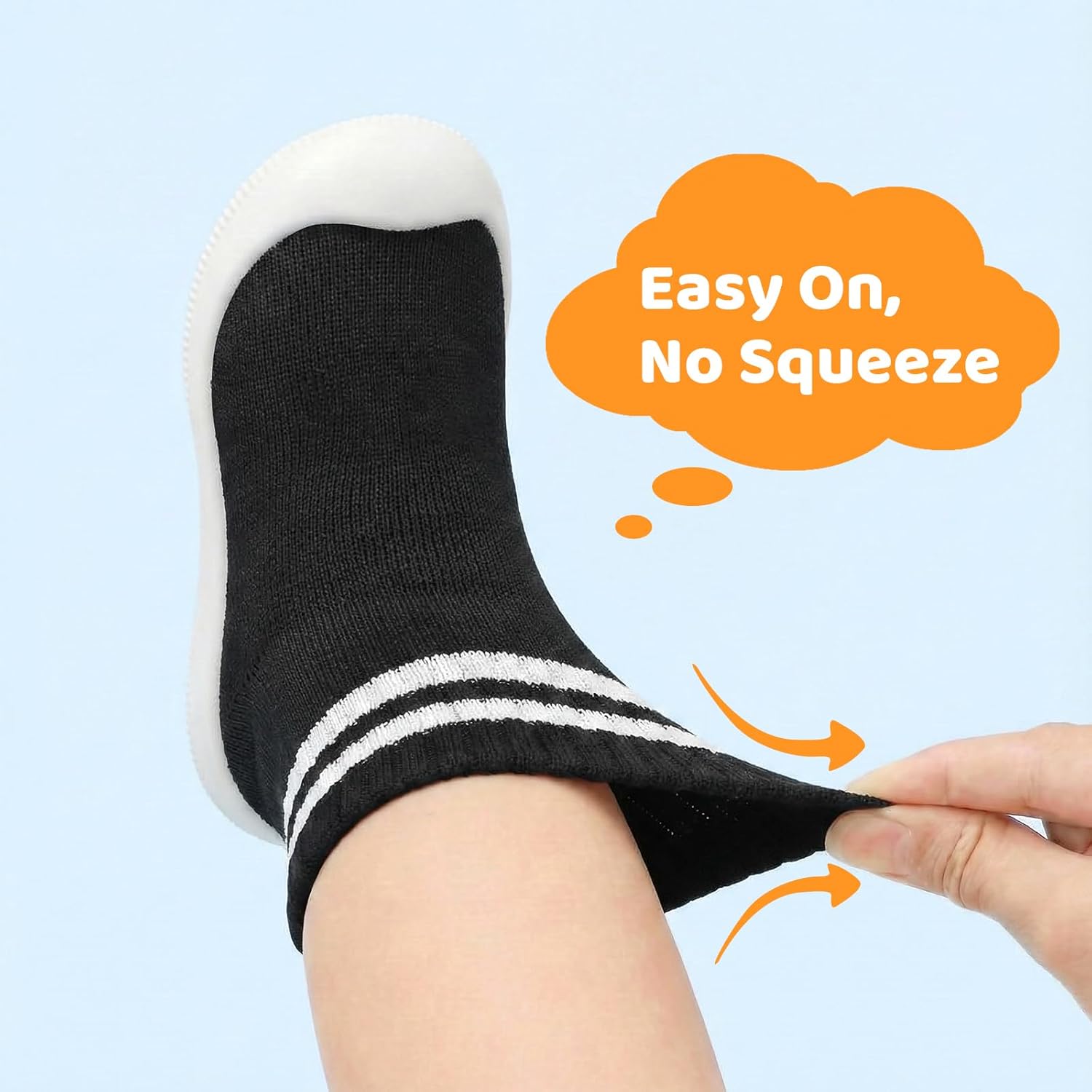 STQ Baby Socks Shoes Toddler Wide Toe Box Non-Slip Slippers Infant Walking Shoe Soft Baby Boys Girls Lightweight Sneakers - Image 9