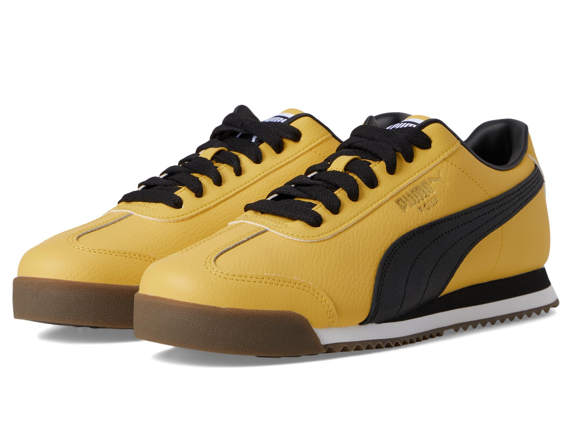 Puma Uomo Roma 24 Standard, Giallo soleggiato/PUMA Black, 7.5