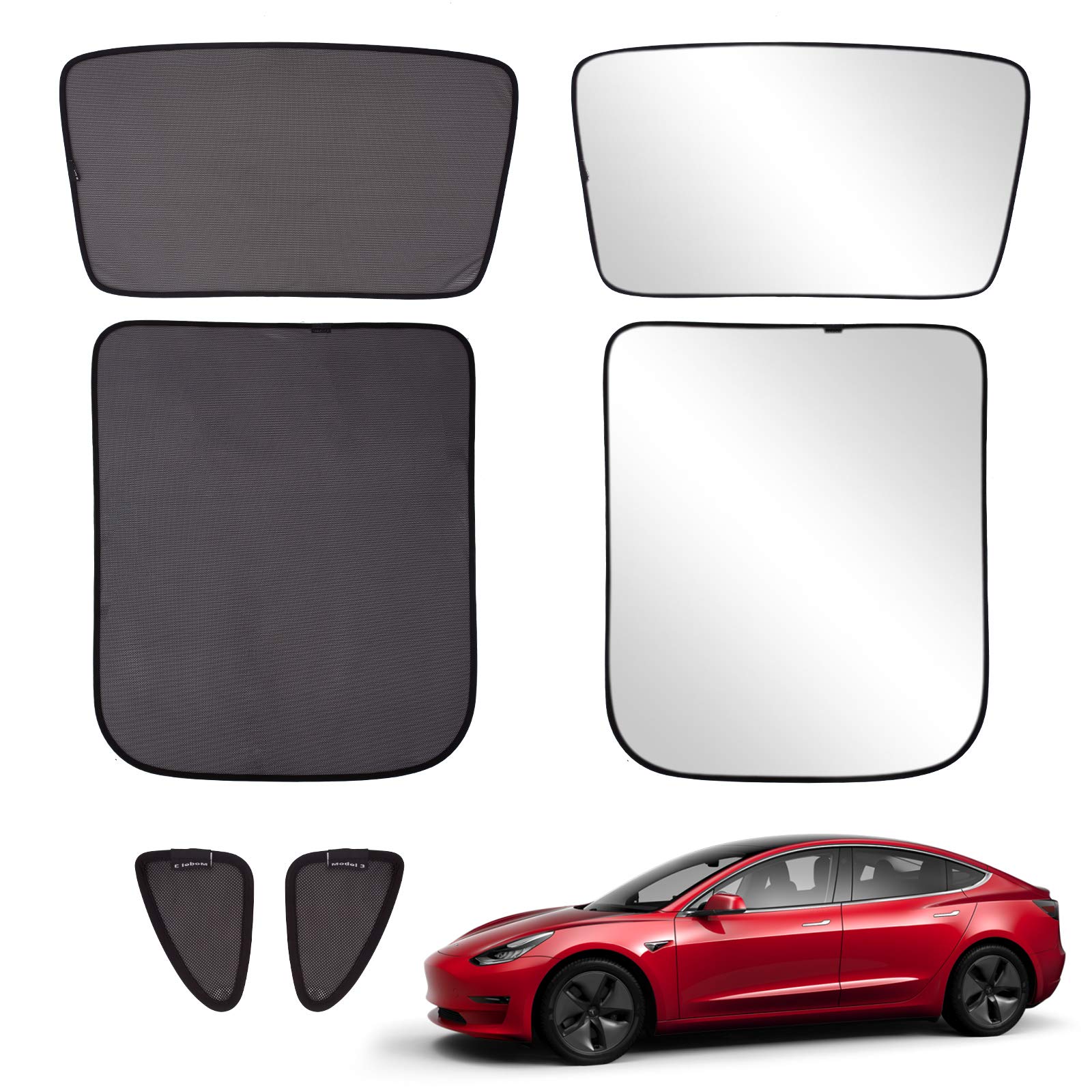Buy Xipoo Fit Tesla Model 3 Sun Shades Glass Roof Sunshade Sunroof Rear