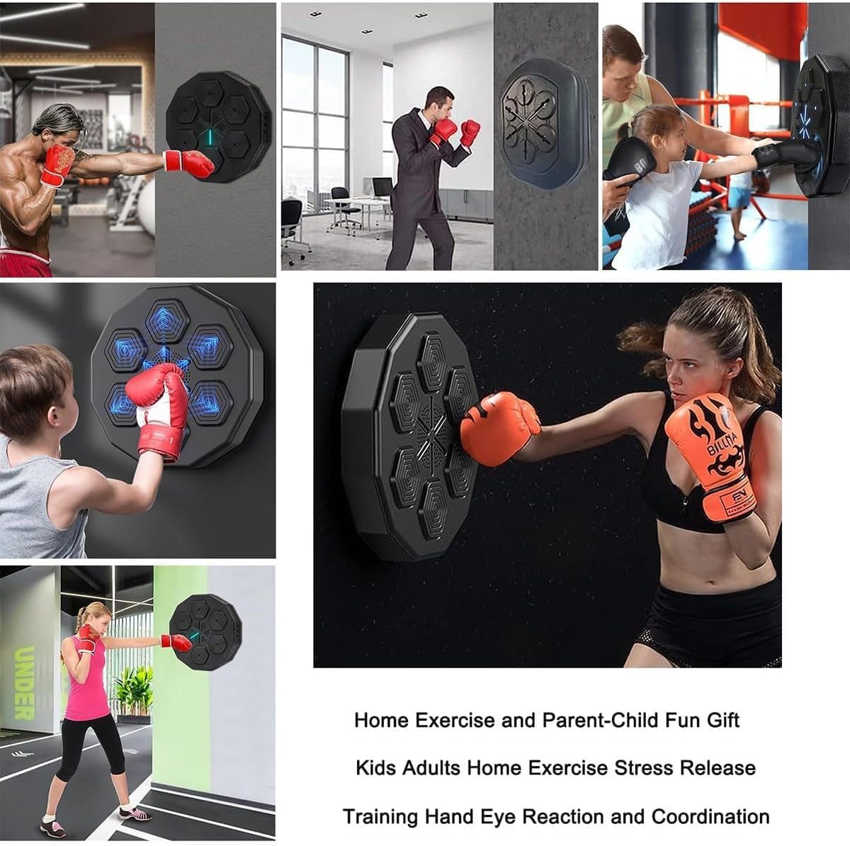 With Stand Music Boxing Machine Wall Mounted Smart Boxing Target