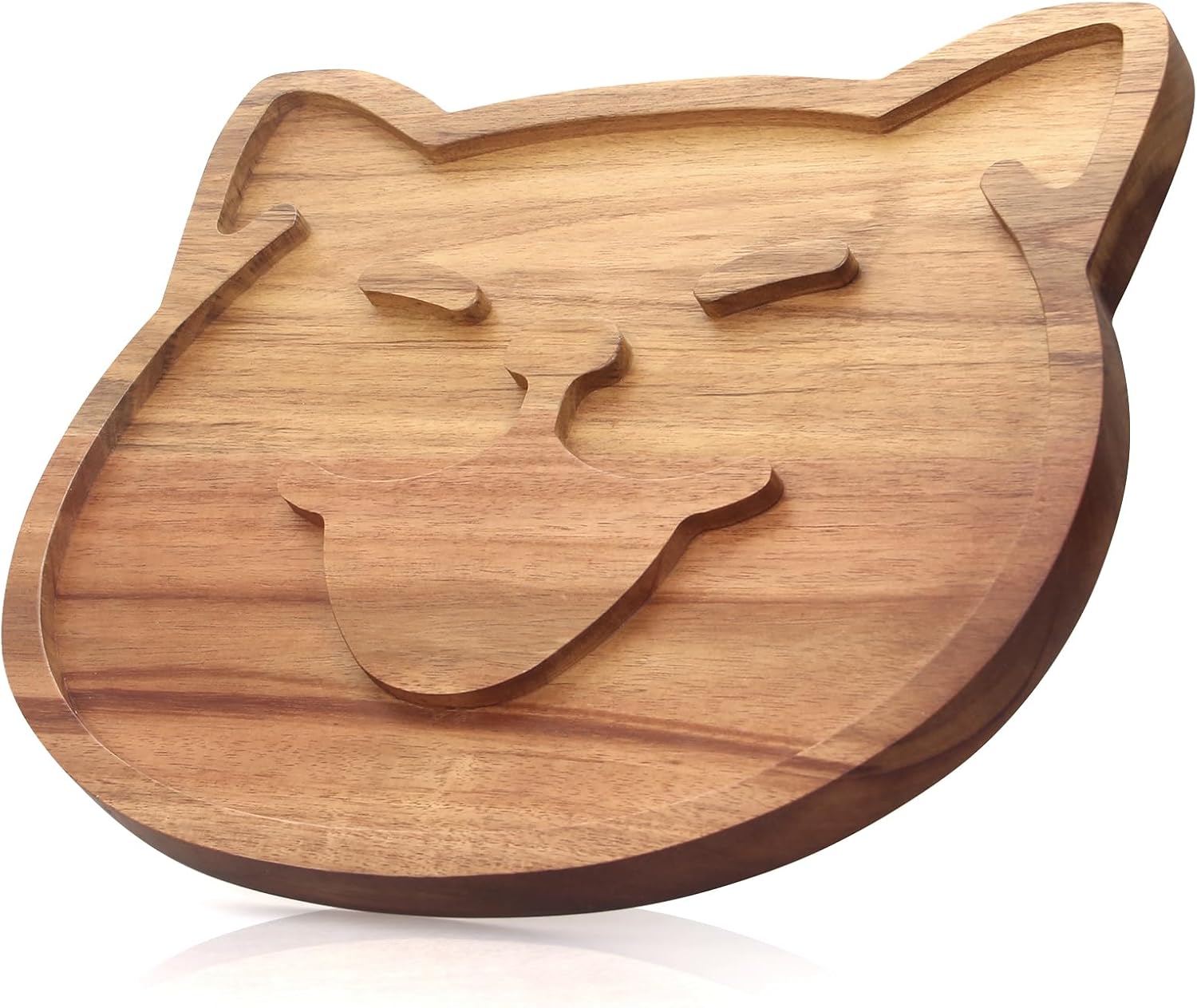 Decorative Acacia Wood Cheese Plate Dish — Unique Funny Charcuterie Boards, Cute Wooden Serving Tray for Women — Christmas Gifts for Kitchen Decor Snack Platter Cake Charcuterie Board Cookie Plates Dog