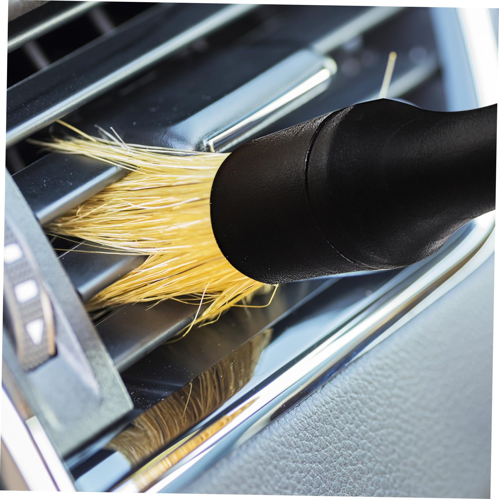 MAGICLULU 1 Set Spazzole per Detailing Auto con Teste Sostituibili Kit Pulizia Interni Auto Professionale