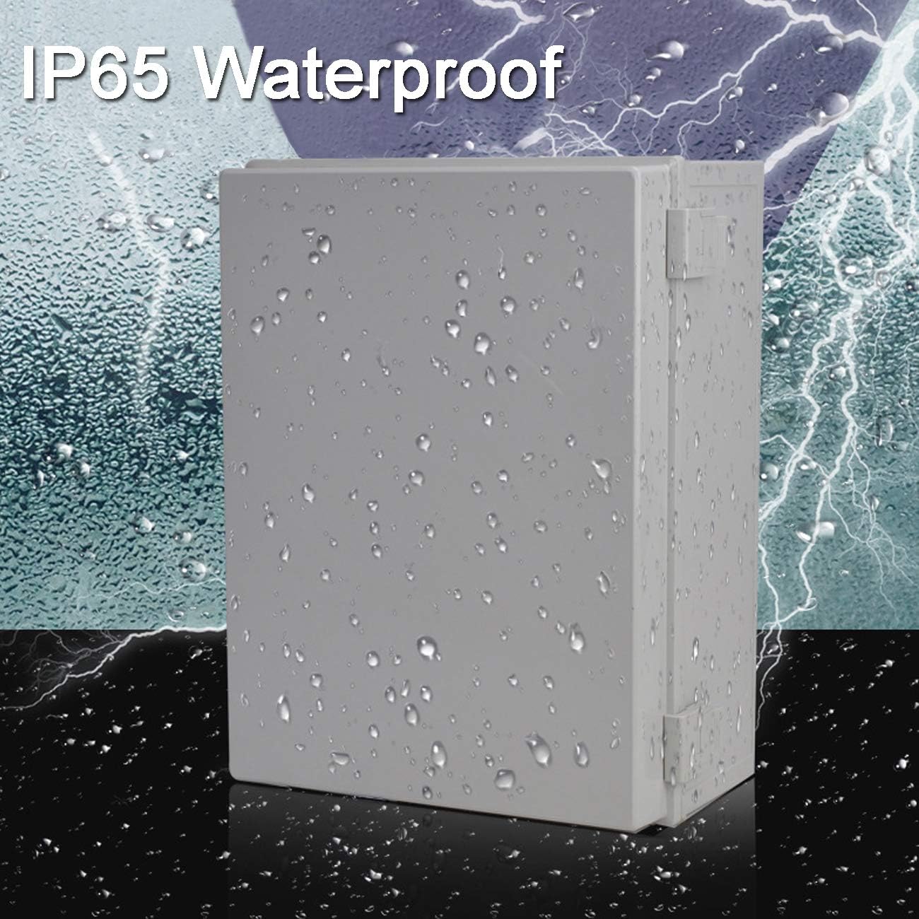 Ogrmar ABS Plastic Dustproof Waterproof IP65 Junction Box Universal Electrical Project Enclosure with Lock (11.8"x7.8"x6.3")