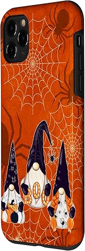 Miniatura 2 de iPhone 11 Pro Spooky Halloween gnomos calabaza araña patrón bruja boo caso