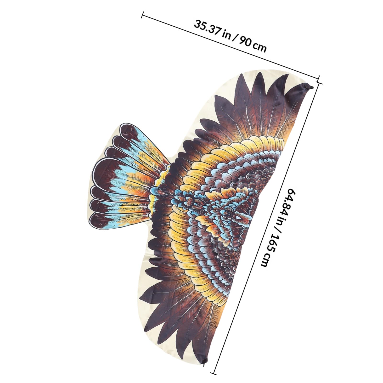 Mantello Piume di Aquila per Costume Halloween Adulti Skin Friendly Design Accattivante per Feste e Cosplay