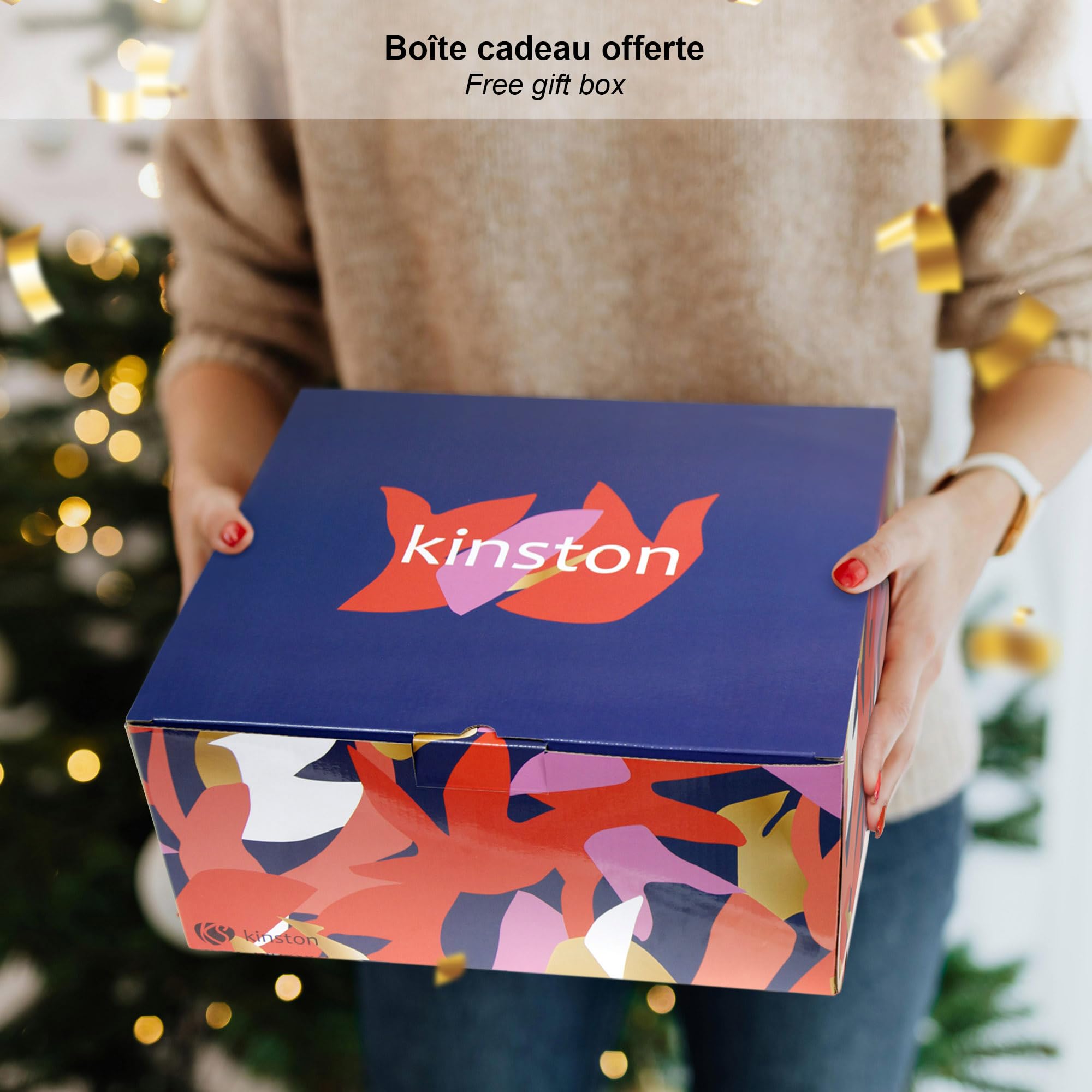 KINSTON - Neceser con separadores extraíbles - Estuche de Aseo para cosméticos con Compartimentos y asa, Organizador de Viaje para Colgar, Bolsa de Almacenamiento - Gran Capacidad