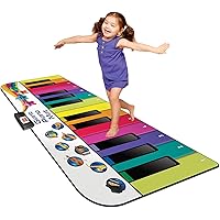 N-Gear tappeto musicale gigante per pianoforte XXL: tappetino da ballo e tappetone pianola bambini