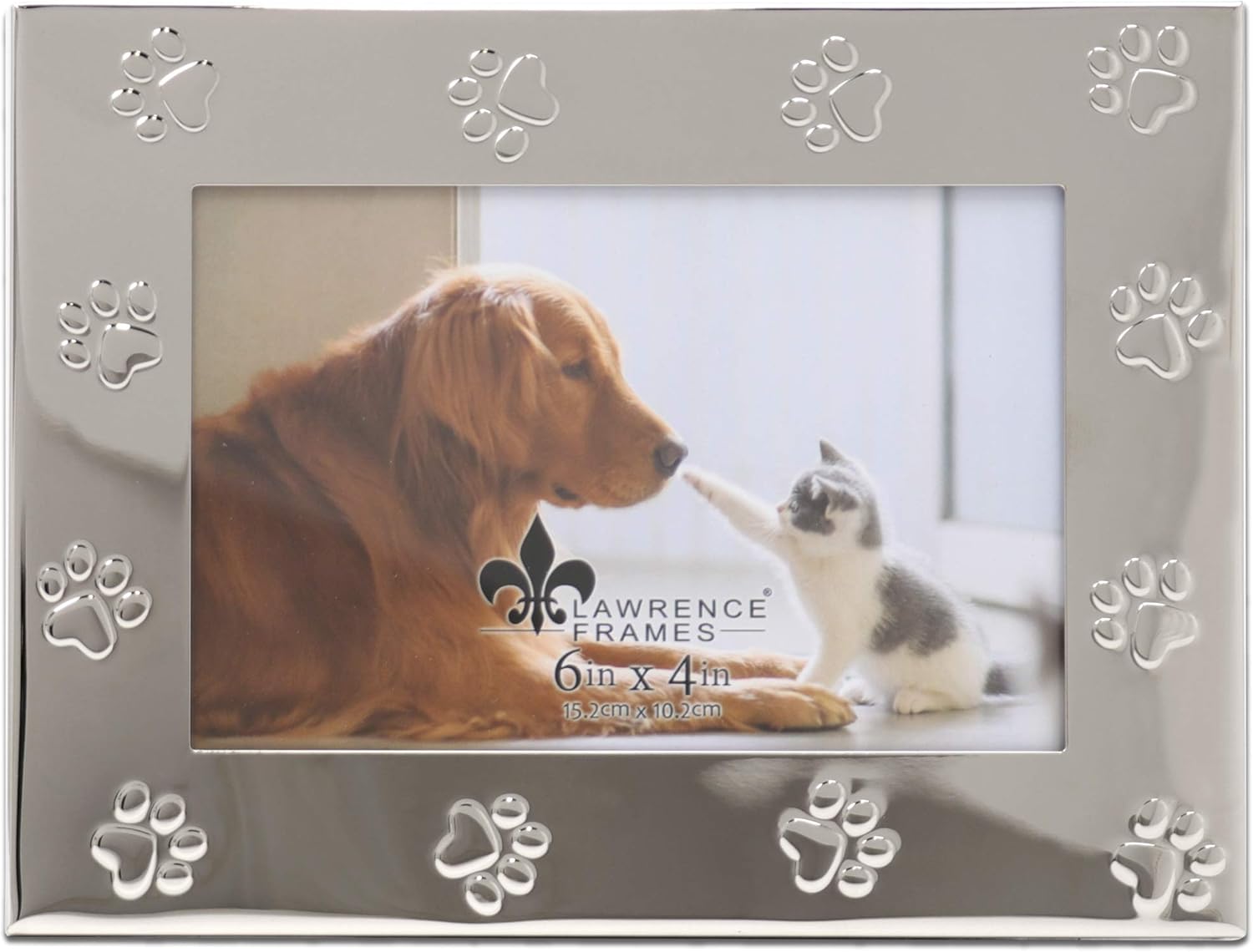 Lawrence Frames - 567064 Classic Bead Picture Frame, 6x4, Silver