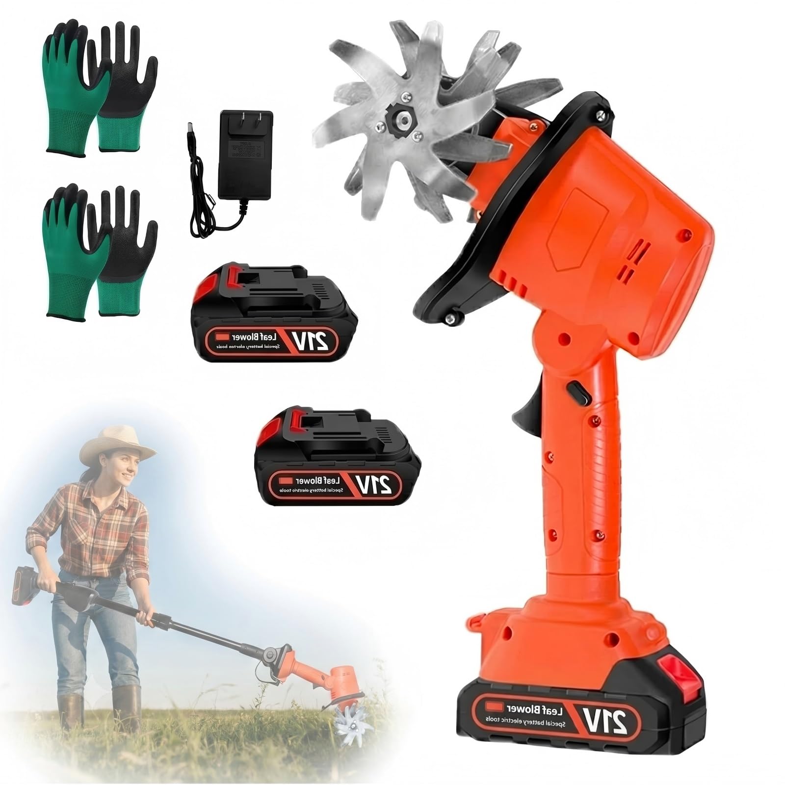Motoculteur portatif sans fil pour ameublir le sol du potager facilement et sans fatigue