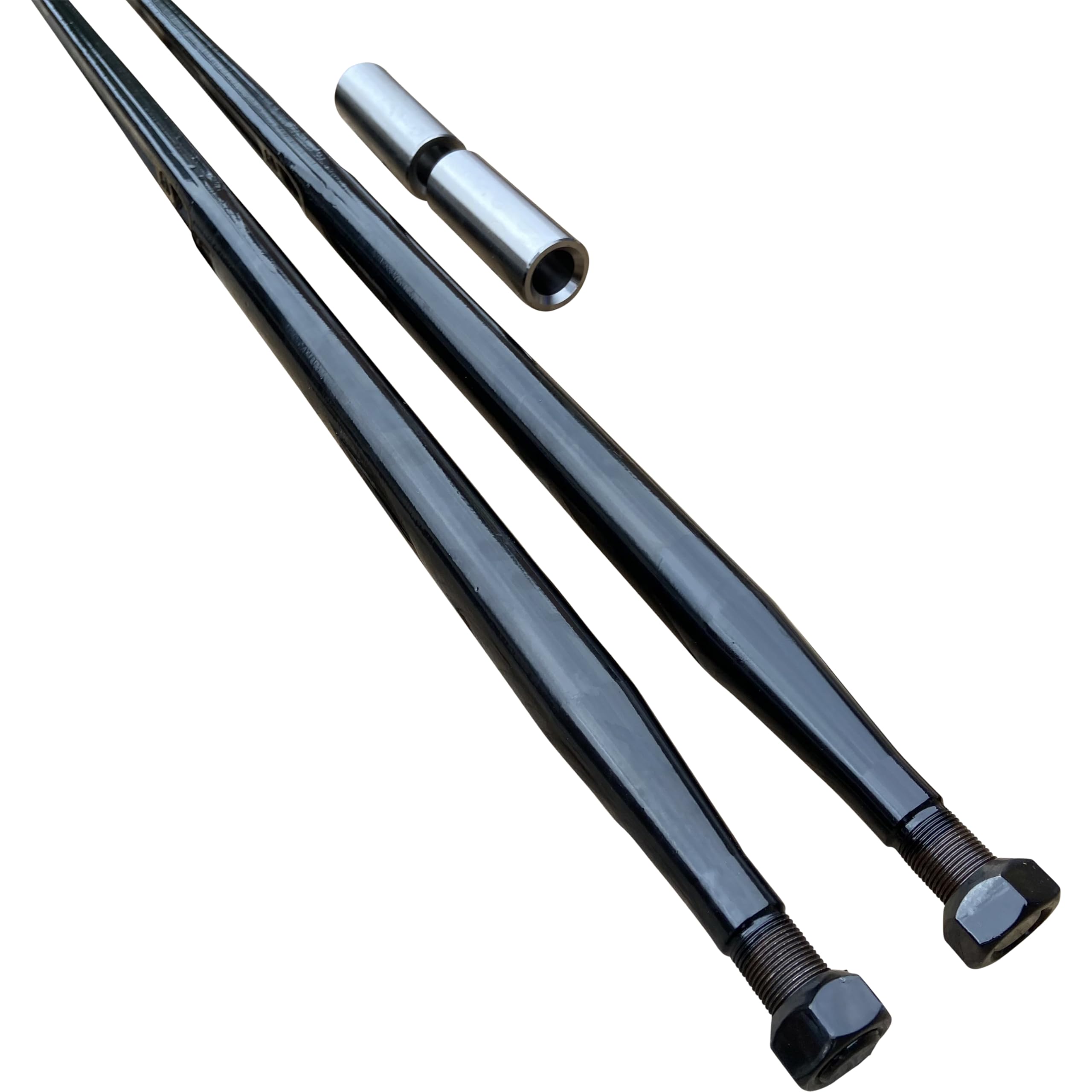 Set 2x Frontladerzinken 1100mm 2x Einschweißbuchsen Ballenzinken Zinken für Frontlader 110cm M22X1,5