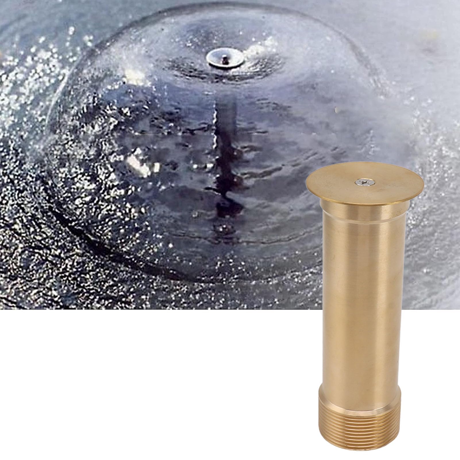 Boquilla rociadora de latón para Fuente de Agua, Boquilla de Fuente latón con Forma Hongo Ajustable 360 ​​Grados, Varios tamaños for Estanque jardín(G1.5in)
