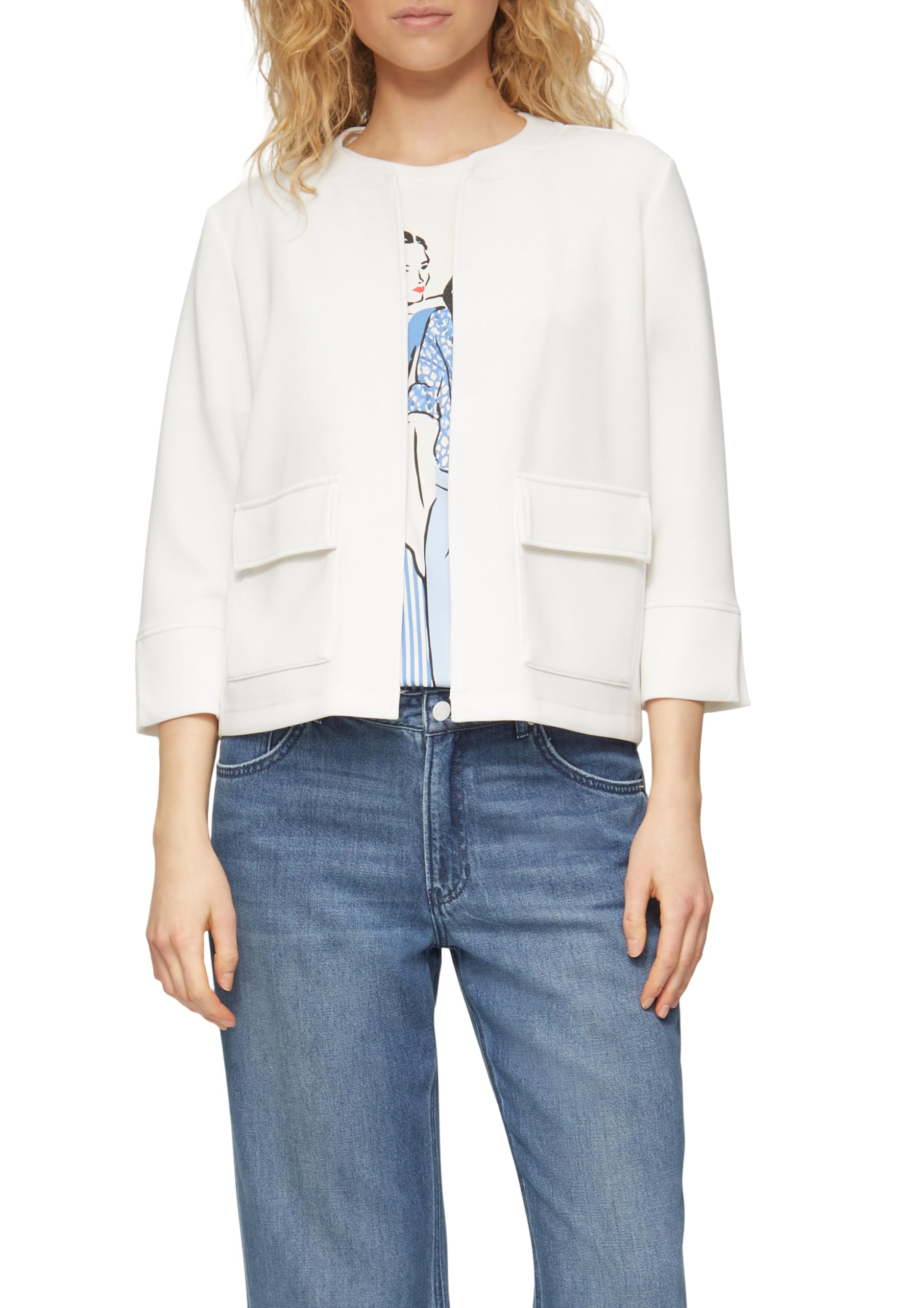 s.Oliver Scuba-Sweatjacke mit Faltendetail