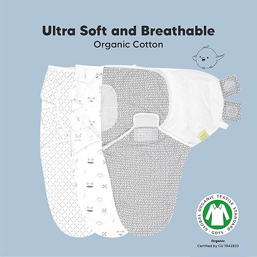 Miniatura 4 de KeaBabies Saco de dormir orgánico para bebé y paquete de 5 paños de muselina para bebé, niño, niña, saco de dormir para recién nacido, bebé, viscosa